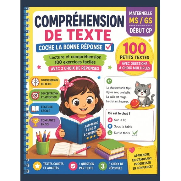 Comprhension de texte - Coche la bonne rponse (Maternelle) 100 petits textes avec questions choix multiples pour enf, (Paperback)