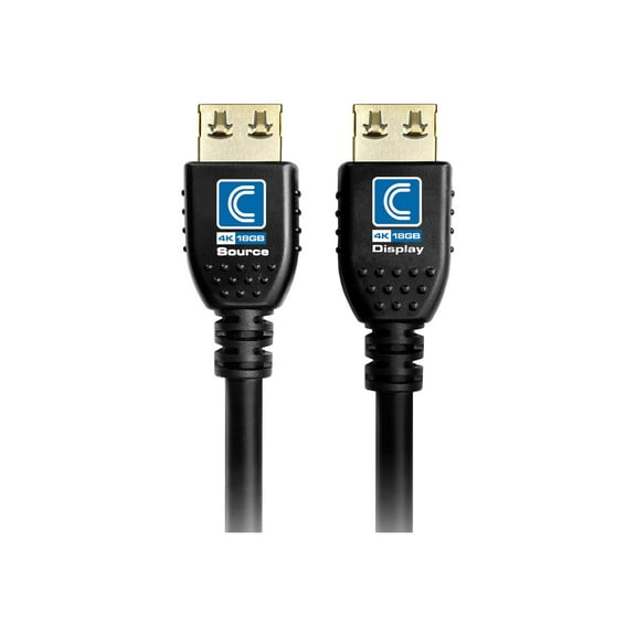 Comprehensive NFHD18G-30PROBLKA 30 ft. NanoFlex Pro AV&IT Integrator Series Active 4K 18G High Speed HDMI Cable