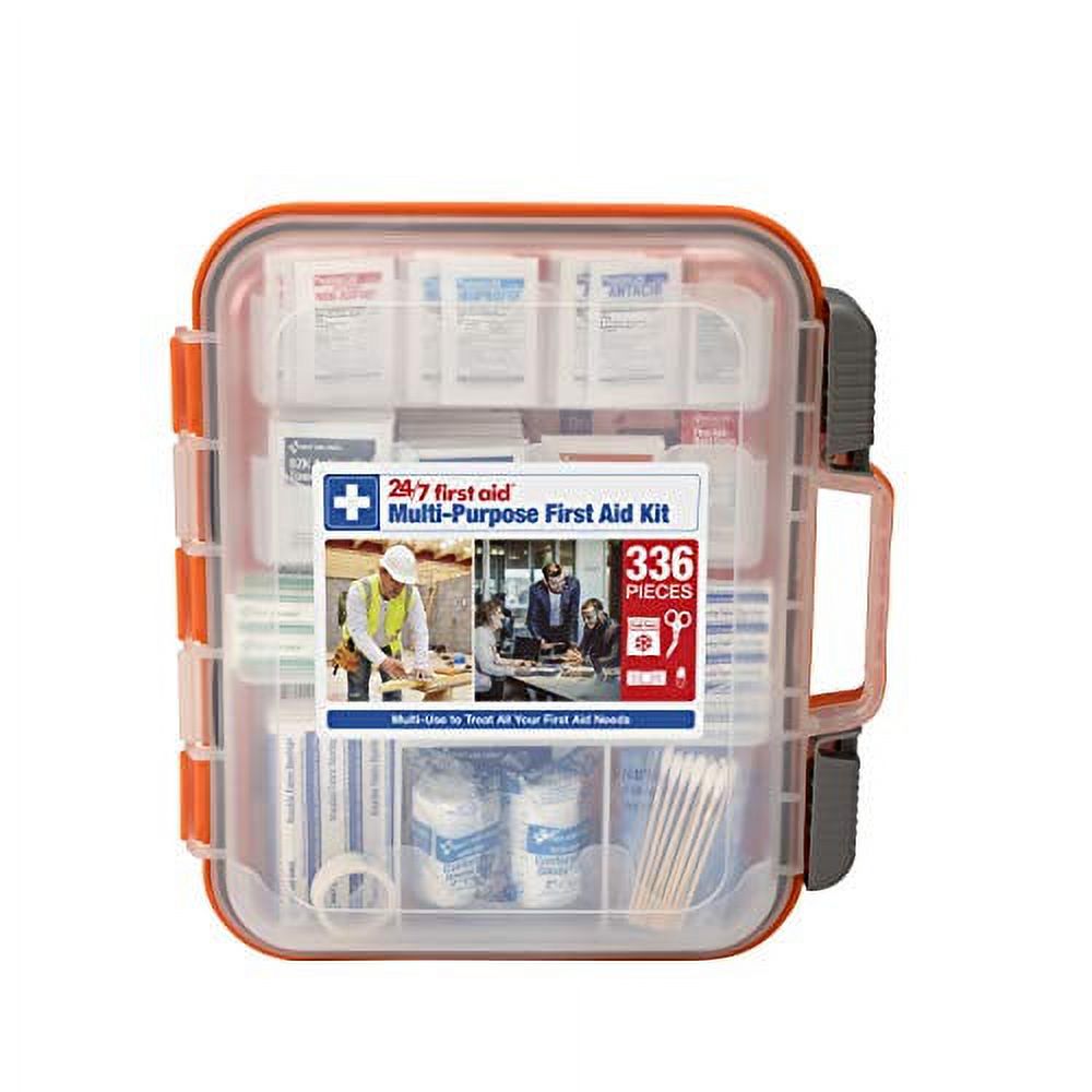 Comprehensive 336 Piece First Aid Kit Emergency Supplies for Up to