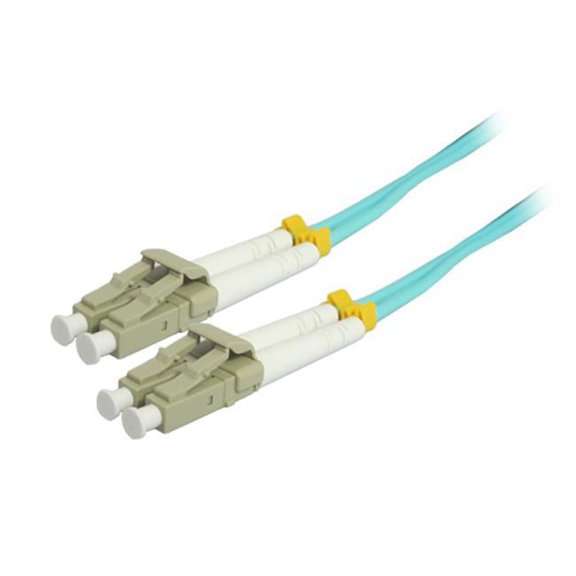Comprehensive 5M 10Gb LC-LC Duplex 50-125 Multimode Fiber Patch Cable - Aqua