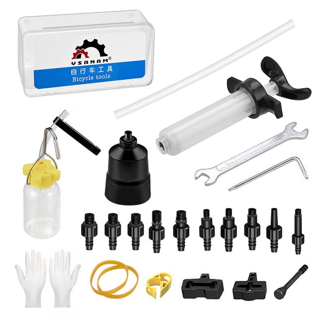 Comprehensive Bike Brake Bleed Kit Wrench, Spanner, and Bleed Syringe for Professional Brake