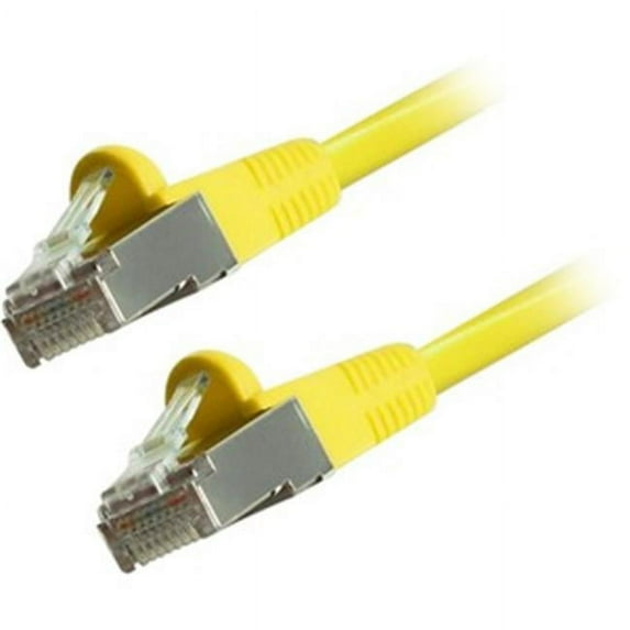 Comprehensive CAT6STP-7YLW Cat6 Snagless Shielded Ethernet Cable - Yellow - 7 ft.