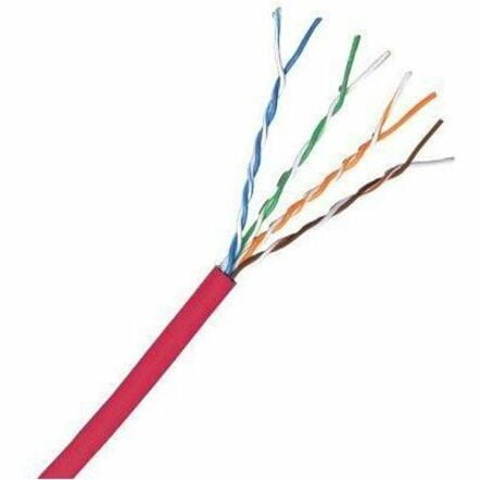 Comprehensive Cat 6 550 MHz Shielded Solid Red Bulk Cable 1000ft