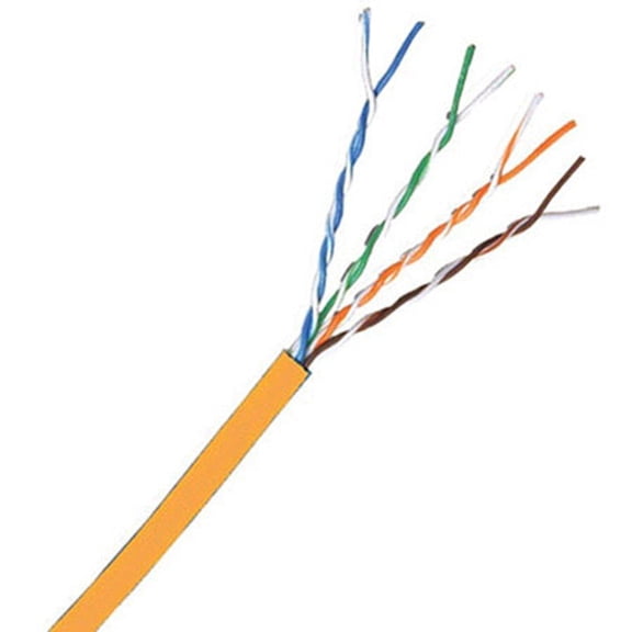 Comprehensive 1000' Cat 6 550MHz UTP Bulk Cable, Stranded Orange
