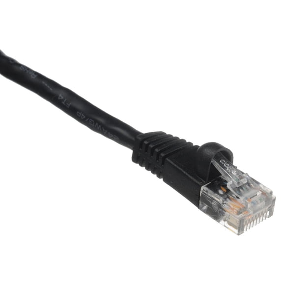 Comprehensive CAT6 550 MHz Snagless Patch Cable, USA Made & TAA Compliant, 14', Black
