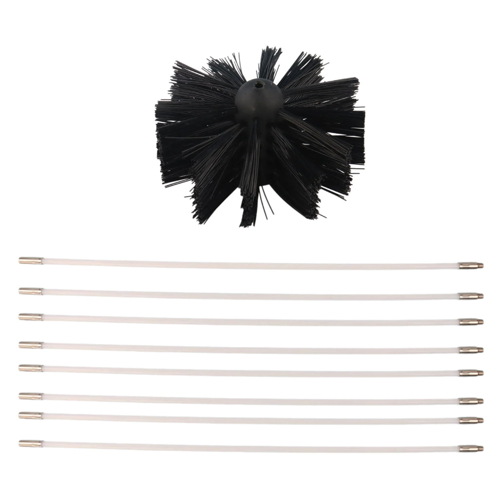 Comprehensive Cleaning Kit with Brushes and Flexible Rod for Chimneys Dryer Vent