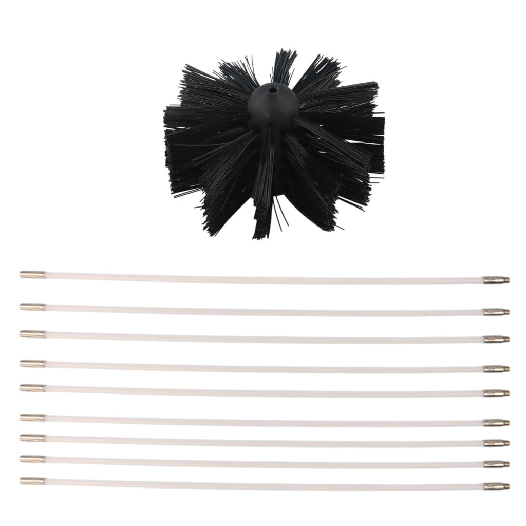 Comprehensive Cleaning Kit with Brushes and Flexible Rod for Chimneys Dryer Vent