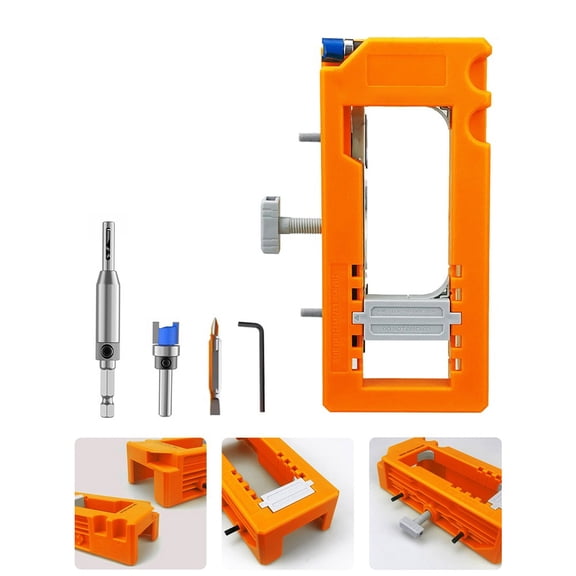 Comprehensive Door Hinge Installation Tool Kit with Hexagonal Screwdriver