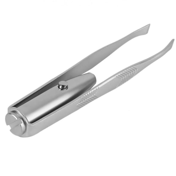 Comprehensive Eyebrow Grooming Kit with LED Tweezers Includes 3 Extra Batteries, Practical Size, Suitable for Professional Use