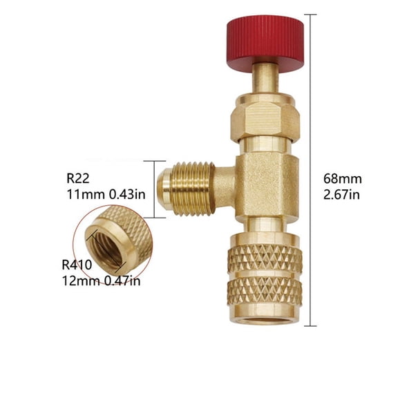 Comprehensive For R410A R22 Air Conditioning Adapter With Safety Valve