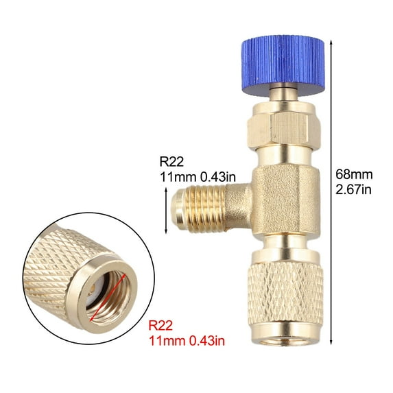 Comprehensive For R410A R22 Air Conditioning Adapter With Safety Valve