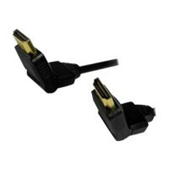 Comprehensive HD-HD-6EST/SW 6 ft. Black Connector Type 1: HDMI Male 180 deg Swivel Connector Connector Type 2: HDMI Male 180 deg Swivel Connector High Speed Swivel HDMI® Cable Male to Male