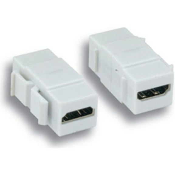 Comprehensive KJHDMIWHT Keystone Jack Feedthrough Module HDMI Inline Coupler - White