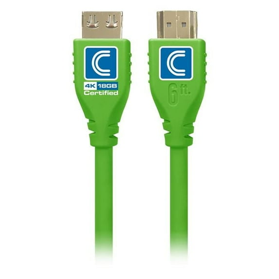 Comprehensive MHD18G-15PROGRNA MicroFlex Pro AV & IT Series 4K60 18G High Speed Active HDMI Cable with ProGrip, Green - 15 ft.
