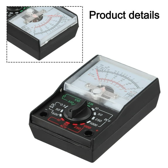 Comprehensive Multi Function Analog Multimeter With Decibel Measurement Capability Tool For Technical Projects