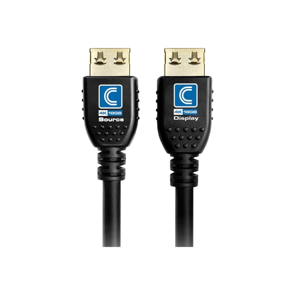 Comprehensive NanoFlex Pro AV/IT Integrator Series Active 4K 18G High Speed HDMI Cable Jet Black 12ft (nfhd18g-12problka)