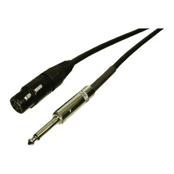 Comprehensive Performer Hi-Z - Microphone cable - XLR3 female to mono jack male - 30.5 m - shielded - black