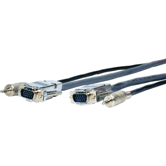 Comprehensive Pro AV/IT Series Plenum HD15 plugs and Mini stereo plugs cable 10ft