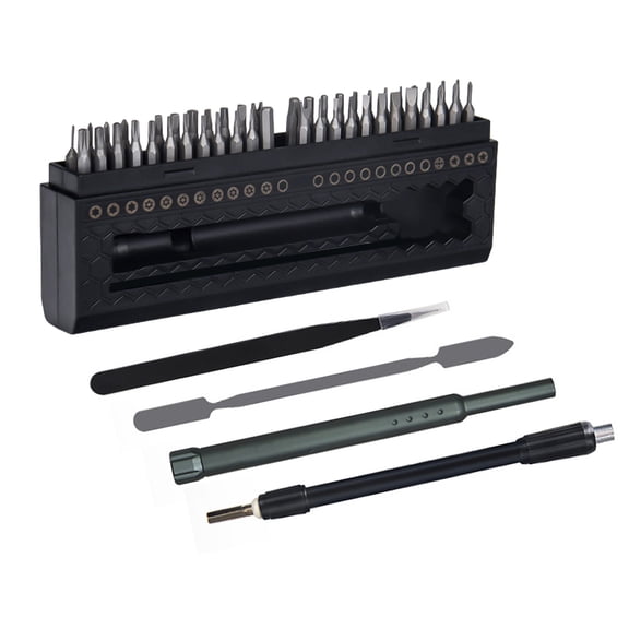 Comprehensive Screwdriver Tool Set with 52Pieces for Laptop Phone Watch Computer Camera Repair Various Maintenance Needs