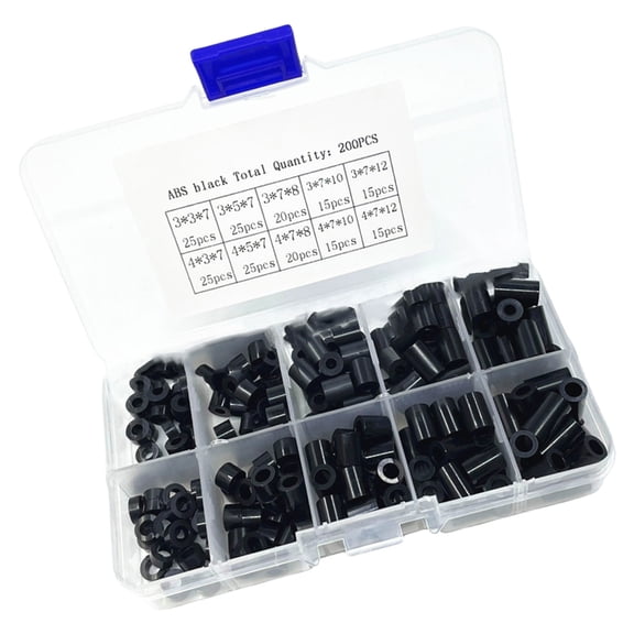 Comprehensive Set Of 200 Nylon Standoffs Spacers, Insulation Column Standoff Spacer For Secure Assemblies Parts