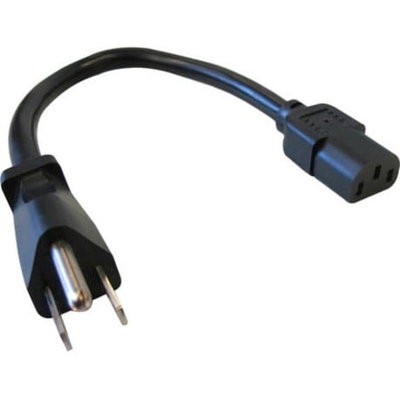 Comprehensive Standard PC Power Cord, NEMA 5-15P to IEC 60320-C13, 14/3 SJT, Black, 10ft.