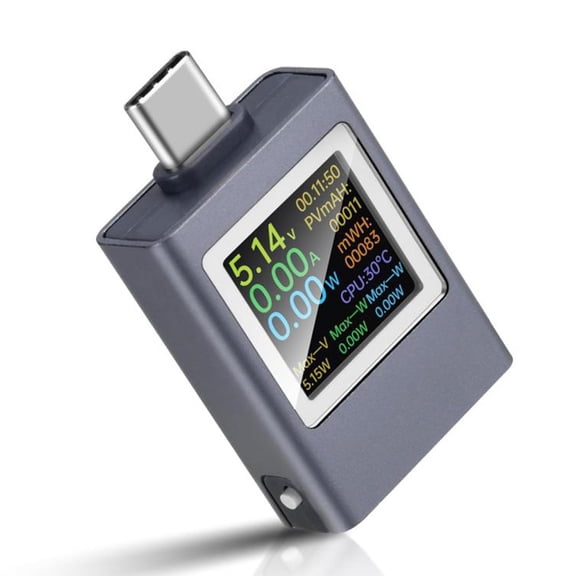 Comprehensive USB Power Tester with 10 Parameter Measurements Ideal for Mobile Phones Laptops and Rechargeable Batteries
