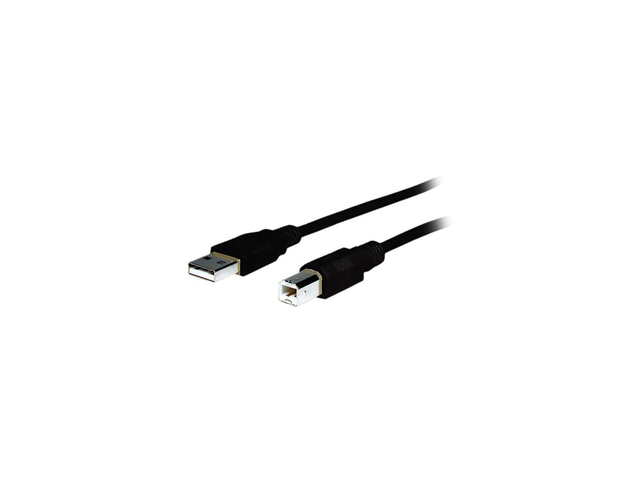 Comprehensive USB2-AB-10ST Black USB 2.0 Type A to Type B
