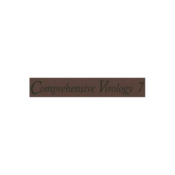Comprehensive Virology Comprehensive Virology: 7 Reproduction: Bacterial DNA Viruses, Book 7, (Paperback)