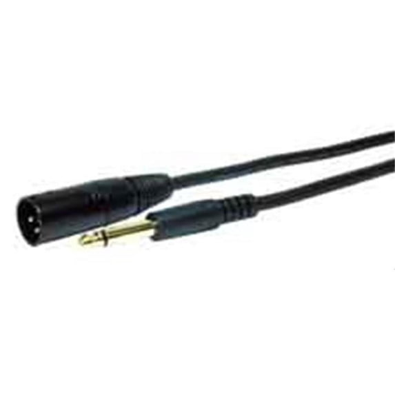 Comprehensive XLRP-SPP-3ST Standard Series XLR Plug to .25 in. Plug Audio Cable 3ft