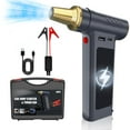 thumbnail image 1 of Compressed Air Duster, 130000RPM Electric Air Duster with 2000A Car Jump Starter, Cordless Rechargeable Air Blower, 3-Gear Adjustable Jet Dry Blower for Keyboard, PC, Car, Air Bed and Home Cleaning, 1 of 7
