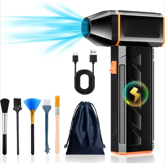 Compressed Air Duster - 130000RPM Electric Air Duster 3 Gears Adjustable Rechargeable Cordless Jet Dry Blower Air Blower