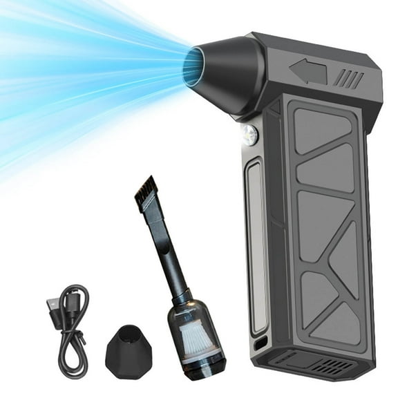Compressed Air Duster,130000RPM Electric Air Duster,4 Gears Diamond Design Mini Blower, Portable Dust Blower, Hand Held Jet Fan for PC, Keyboard, Car,Leaves, Snow, Barbecue, Computer, Camera