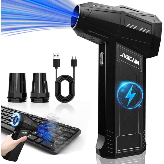 Compressed Air Duster - 180,000 RPM Electric Air Duster - with Brushless Motor, 3-Gear Adjustable Air Duster - for Keyboard, PC, Car, Air Bed, and Home Cleaning (X11)