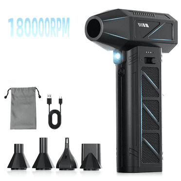TRAKAR Car-Mounted Vacuum Cleaner, 180000RPM Electric Air Duster , Compressed Air Duster with Lllumination, Air Blower Dusters for Car，snowblower