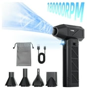 TRAKAR Car-Mounted Vacuum Cleaner, 180000RPM Electric Air Duster , Compressed Air Duster with Lllumination, Air Blower Dusters for Car，snowblower