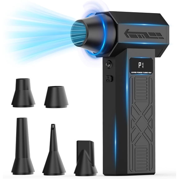 Compressed Air Duster-280000RPM Electric Air Duster,4-Gear Adjustable Super Power Air Blower,Rechargeable Mini Blower with Fast Charging for PC,Keyboard,Camera,Car,Snow,House & Outdoor