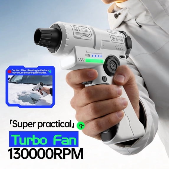 Compressed Air Duster, 3 Gear Adjustable 130000RPM Electric Air Dusters, Rechargeable Cordless Air Blower for Computer, Keyboard, Outdoor, House and Car