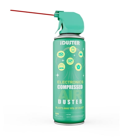 Compressed Air Duster Cleaner for Keyboard - iDuster Air Cans for Cleaning Dust, Hairs, Crumbs, Scraps for Laptop Computer Jewelry Camera