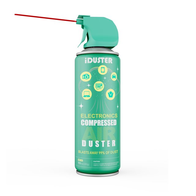 iDuster Electronic Spray Disposable Compressed Air Duster Cleaner for PC, Office Electronics