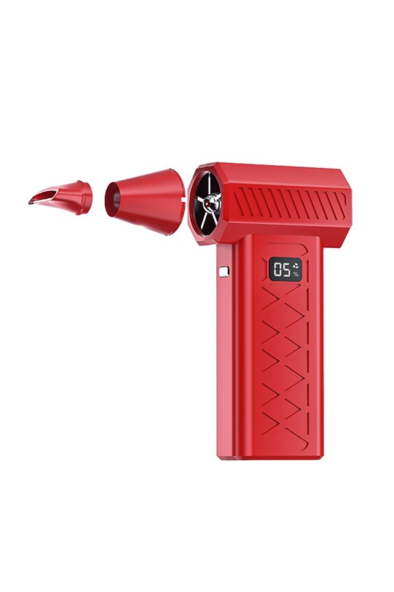 Compressed Air Duster, Electric Air Duster with LED Light, 6-Gear Adjustable Mini Handheld Air Blower for Cleaning Keyboard & PC,Rechargeable Air Duster for Car, Outdoors, Reusable