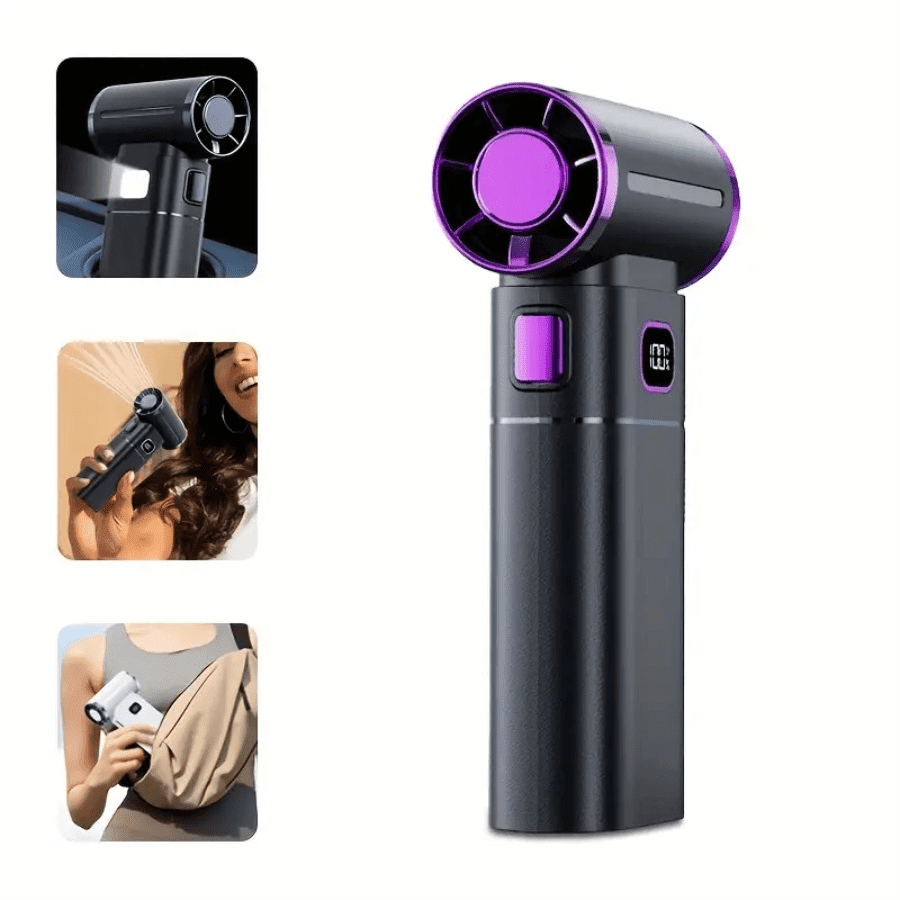 Blower Compressed Mini Compressed Air Duster -Mini Blower Turbo Fan,130000RPM Cordless ...