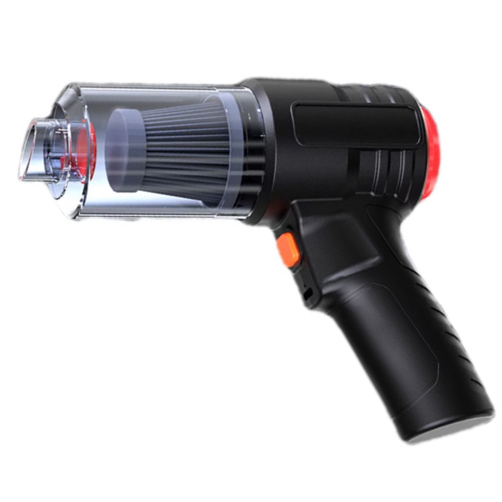 Compressed Air Duster & Mini Handheld Vacuum for Car, New Generation Canned Air Spray, Portable Electric Air Can, Cordless Blower Computer Cleaning Kit