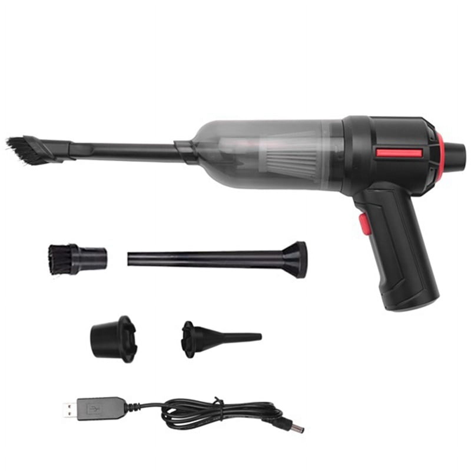 Compressed Air Duster & Mini Vacuum Keyboard Cleaner 3In1, Portable Electric Air Can, Cordless