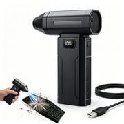 Compressed Air Duster Ultra-Powerful 150,000 RPM Portable Turbo Fan, Rechargeable Electric Air Blower Gun, Mini Turbo Jet Fan for Car Cleaning, Electronics, Keyboard, Home & Outdoor Use