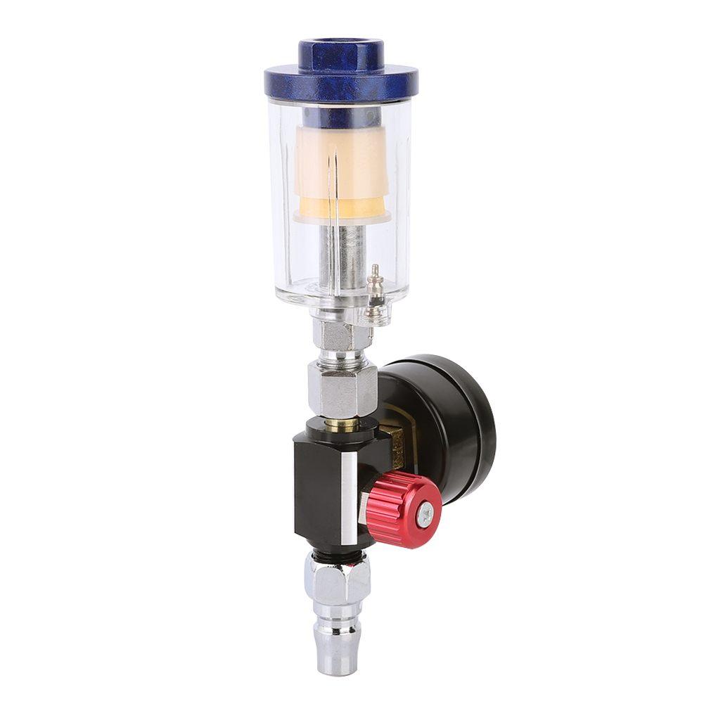 Compressed Air Filter Regulator, 1/4 Inch Air Pressure Regulator For