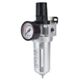 thumbnail image 1 of Compressed Air Filter Regulator Combo Pressure Gauge Kit Water Separator for CompressorSFR400, 1 of 8