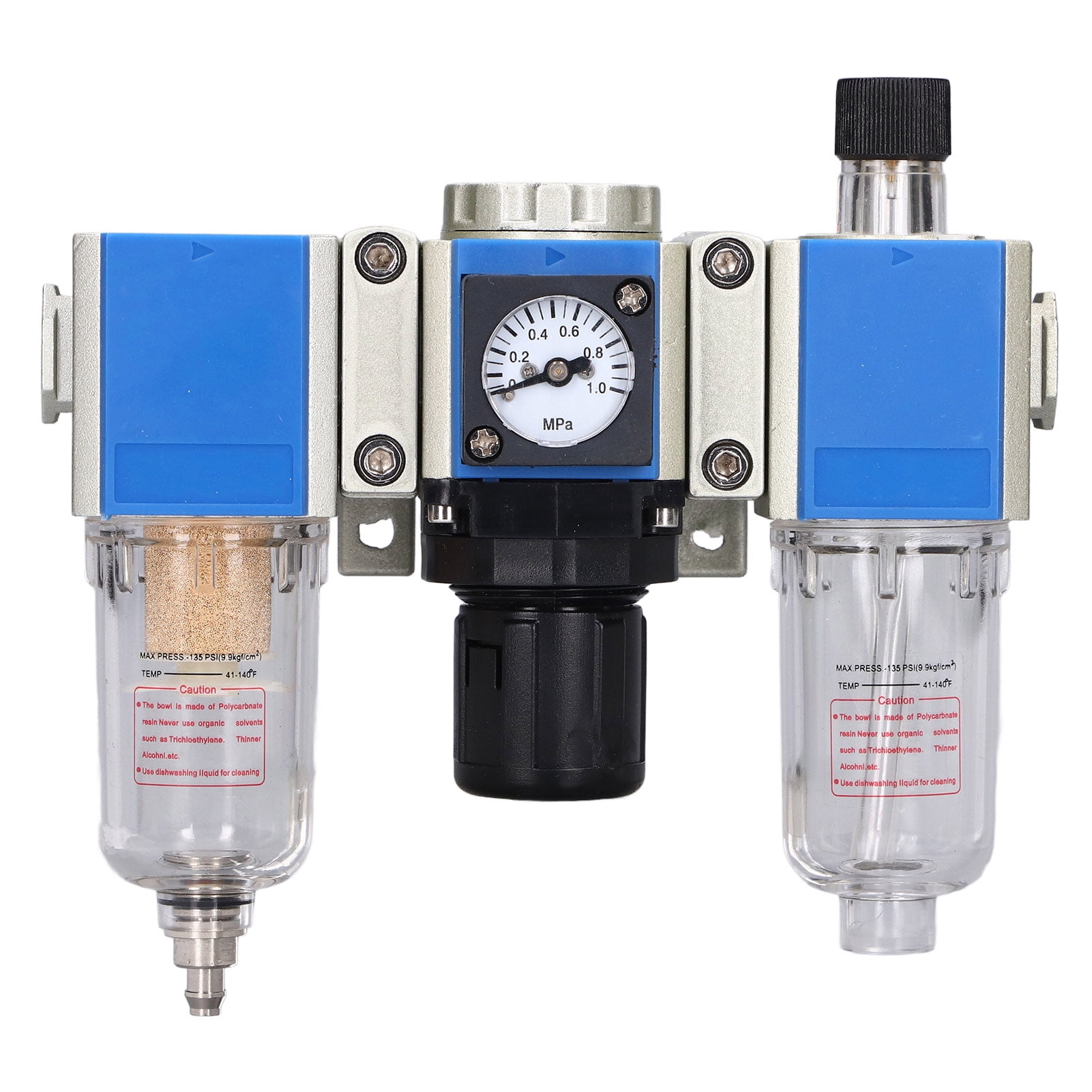 Compressed Air Filter Regulator Lubricator Combo Water Oil Separator 3 in 1 3 UnitGC20006