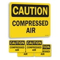 thumbnail image 1 of Compressed Air OSHA Caution Aluminum Sign 10 Inch x 7 Inch - 5 Pack, 1 of 8