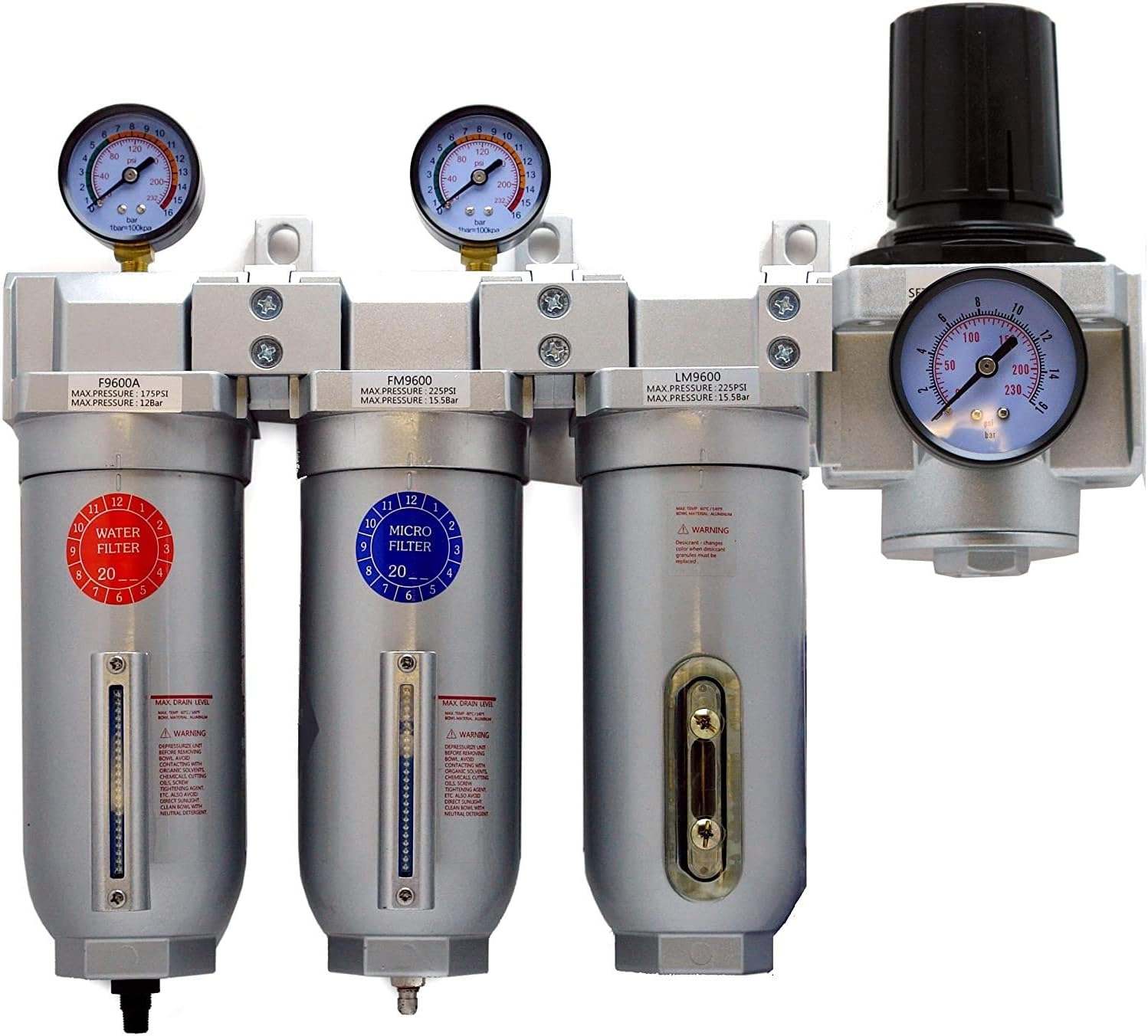 Compressed Air Regulator Filter Desiccant Dryer Moisture Separator 4