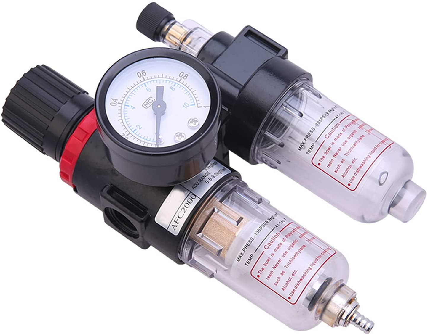 Compressed Air Water Separator, Pressure Reducer for Compressor 1/4